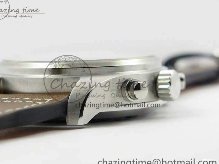 MIROTIME 0414 Pilot Chrono IW377726 ZF 1:1 Best Edition Green Dial on Brown Leather Strap A Trendsetting 7125